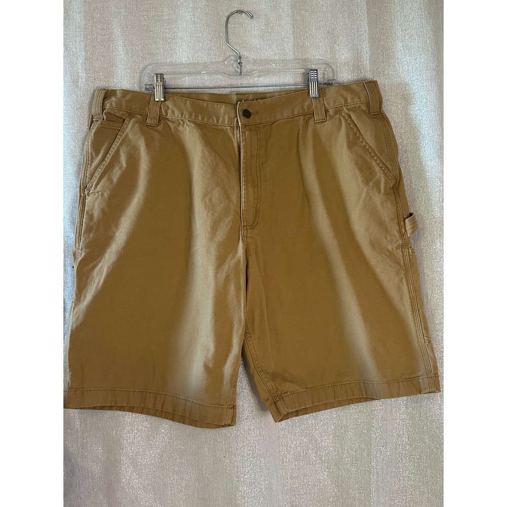 Carhartt Relaxed Fit Carpenter Shorts Work Utility Tan‎ Size 42